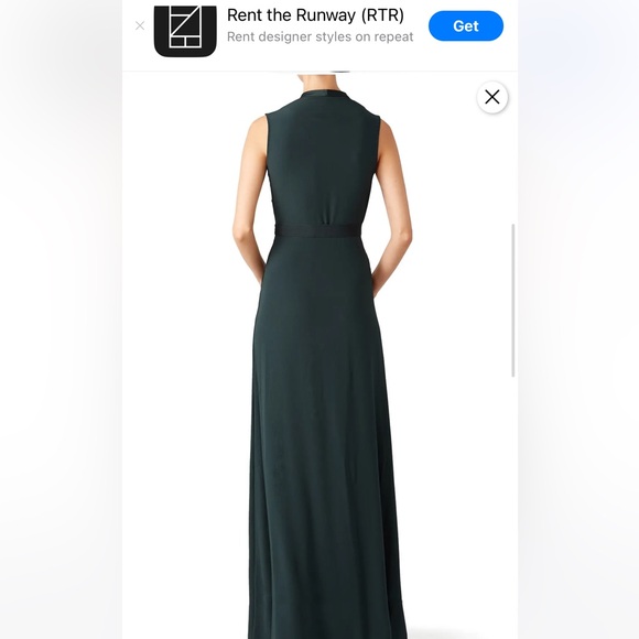 NWT Rent the Runway Outlet sale Carven Forest Green dress - Picture 3 of 10